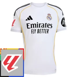 Real Madrid Heimtrikot La Liga Patch 2025-2026 Günstige Fußballtrikots