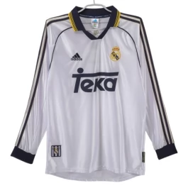 Real Madrid Heimtrikot Retro 1998-2000 L/S Günstige Fußballtrikots