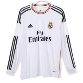 Real Madrid Heimtrikot Retro 2013-2014 L/S Günstige Fußballtrikots