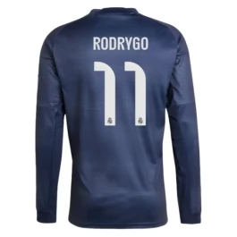Real Madrid Rodrygo 11 Auswärtstrikot 2025-2026 L/S Günstige Fußballtrikots