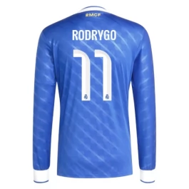 Real Madrid Rodrygo 11 Ausweichtrikot 2025-2026 L/S Günstige Fußballtrikots
