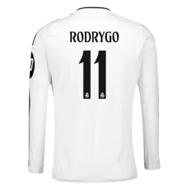 Real Madrid Rodrygo 11 Heimtrikot 2024-2025 L/S Günstige Fußballtrikots