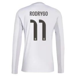 Real Madrid Rodrygo 11 Heimtrikot 2025-2026 L/S Günstige Fußballtrikots
