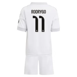 Real Madrid Rodrygo 11 Heimtrikot Kinder 2025-2026 Günstige Fußballtrikots