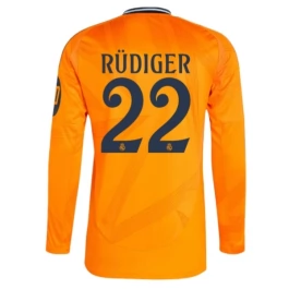 Real Madrid Rüdiger 22 Auswärtstrikot 2024-2025 L/S Günstige Fußballtrikots
