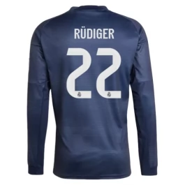 Real Madrid Rüdiger 22 Auswärtstrikot 2025-2026 L/S Günstige Fußballtrikots