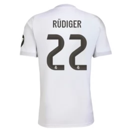 Real Madrid Rüdiger 22 Heimtrikot 2025-2026 Günstige Fußballtrikots