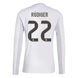 Real Madrid Rüdiger 22 Heimtrikot 2025-2026 L/S Günstige Fußballtrikots