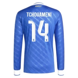 Real Madrid Tchouameni 14 Ausweichtrikot 2025-2026 L/S Günstige Fußballtrikots