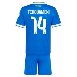 Real Madrid Tchouameni 14 Ausweichtrikot Kinder 2025-2026 Günstige Fußballtrikots
