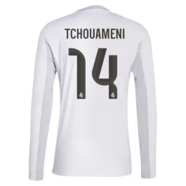 Real Madrid Tchouaméni 14 Heimtrikot 2025-2026 L/S Günstige Fußballtrikots