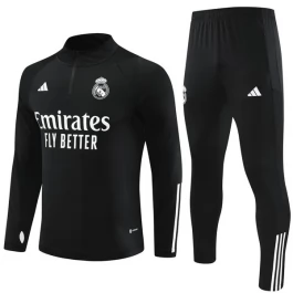Real Madrid Trainingsanzüge 2023-24 - 1-4 Zip Schwarz