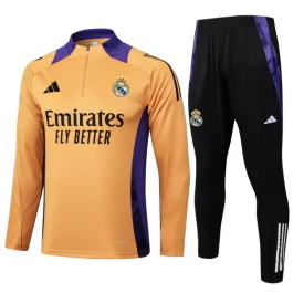Real Madrid Trainingsanzüge 2024-25 - 1-4 Zip Orange Real Madrid Trainingsanzüge 2024-25 - 1-4 Zip Orange