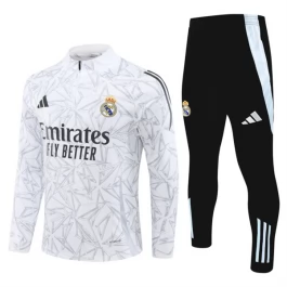 Real Madrid Trainingsanzüge 2024-25 - 1-4 Zip Weiß