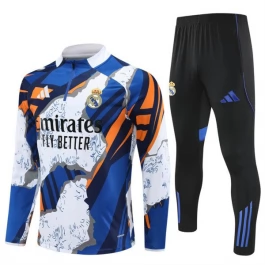 Real Madrid Trainingsanzüge 2025-26 - 1-4 Zip Blau