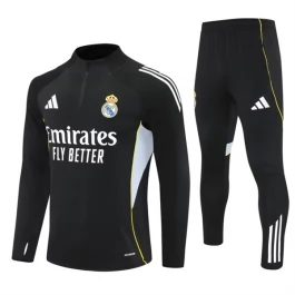 Real Madrid Trainingsanzüge 2025-26 - 1-4 Zip Schwarz