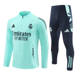 Real Madrid Trainingsanzüge Kinder 2024-25 - 1-4 Zip Blau
