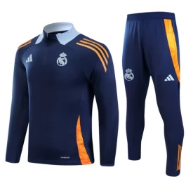 Real Madrid Trainingsanzüge Kinder 2024-25 - 1-4 Zip Blau