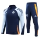 Real Madrid Trainingsanzüge Kinder 2024-25 - 1-4 Zip Blau Orange