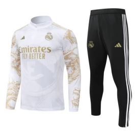Real Madrid Trainingsanzüge Kinder 2024-25 - 1-4 Zip Dragon Gold