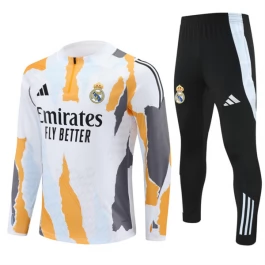 Real Madrid Trainingsanzüge Kinder 2024-25 - 1-4 Zip Gelb