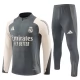 Real Madrid Trainingsanzüge Kinder 2024-25 - 1-4 Zip Grau