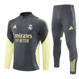 Real Madrid Trainingsanzüge Kinder 2025-26 - 1-4 Zip Grau