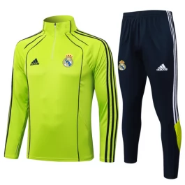 Real Madrid Trainingsanzüge Kinder 2025-26 - 1-4 Zip Grün Real Madrid Trainingsanzüge Kinder 2025-26 - 1-4 Zip Grün