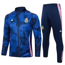 Real Madrid Trainingsjackenanzüge 2024-25 - Dragon Blau