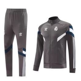 Real Madrid Trainingsjackenanzüge 2024-25 - Grau
