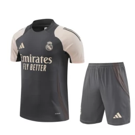 Real Madrid Trainingsshirt Anzüge 2024-25 - Shorts Grau Real Madrid Trainingsshirt Anzüge 2024-25 - Shorts Grau