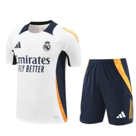 Real Madrid Trainingsshirt Anzüge 2024-25 - Shorts Weiß
