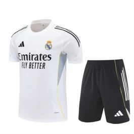 Real Madrid Trainingsshirt Anzüge 2025-26 - Shorts Weiß