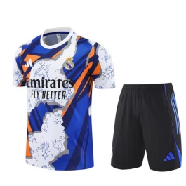 Real Madrid Trainingsshirt Anzüge Kinder 2025-26 - Shorts Blau Real Madrid Trainingsshirt Anzüge Kinder 2025-26 - Shorts Blau