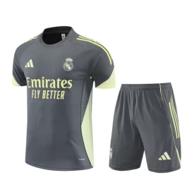 Real Madrid Trainingsshirt Anzüge Kinder 2025-26 - Shorts Grau