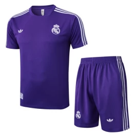 Real Madrid Trainingsshirt Anzüge Kinder 2025-26 - Shorts Lila