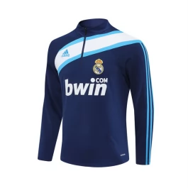 Real Madrid Trainingstop 2005-06 - 1-4 Zip Retro Blau