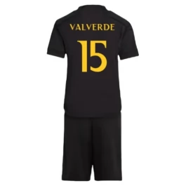 Real Madrid Valverde 15 Ausweichtrikot Kinder 2023-2024 Günstige Fußballtrikots
