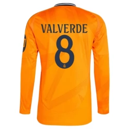 Real Madrid Valverde 8 Auswärtstrikot 2024-2025 L/S Günstige Fußballtrikots