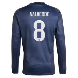 Real Madrid Valverde 8 Auswärtstrikot 2025-2026 L/S Günstige Fußballtrikots