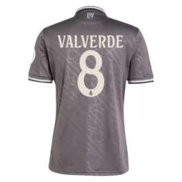 Real Madrid Valverde 8 Ausweichtrikot 2024-2025 Günstige Fußballtrikots