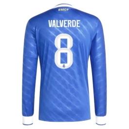 Real Madrid Valverde 8 Ausweichtrikot 2025-2026 L/S Günstige Fußballtrikots
