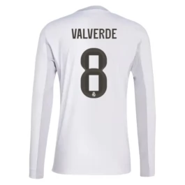Real Madrid Valverde 8 Heimtrikot 2025-2026 L/S Günstige Fußballtrikots
