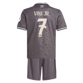 Real Madrid Vini Jr. 7 Ausweichtrikot Kinder 2024-2025 Günstige Fußballtrikots