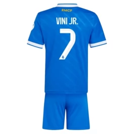Real Madrid Vini Jr. 7 Ausweichtrikot Kinder 2025-2026 Günstige Fußballtrikots