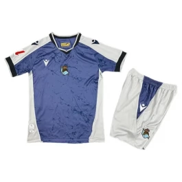 Real Sociedad Auswärtstrikot Kinder 2025-2026 Günstige Fußballtrikots