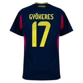 Schweden Gyökeres 17 Auswärtstrikot 2024 Günstige Fußballtrikots