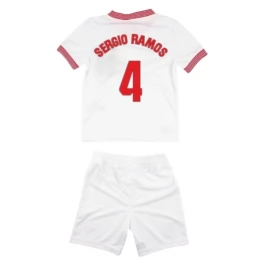 Sevilla FC Sergio Ramos 4 Heimtrikot Kinder 2023-2024 Günstige Fußballtrikots