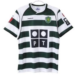 Sporting Lissabon Heimtrikot Retro 2001-2003 Günstige Fußballtrikots