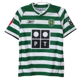 Sporting Lissabon Heimtrikot Retro 2003-2004 Günstige Fußballtrikots